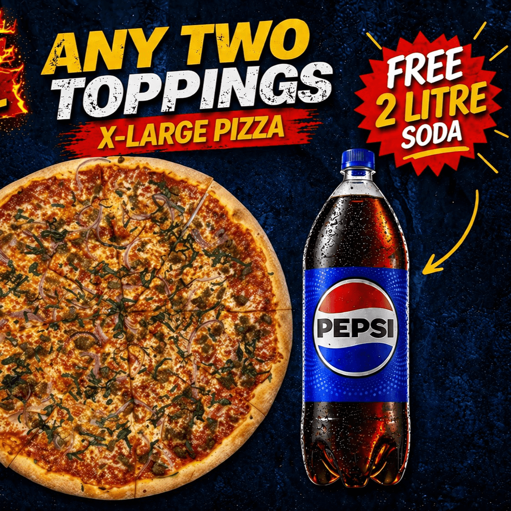 Two Toppings X-Large - 20"