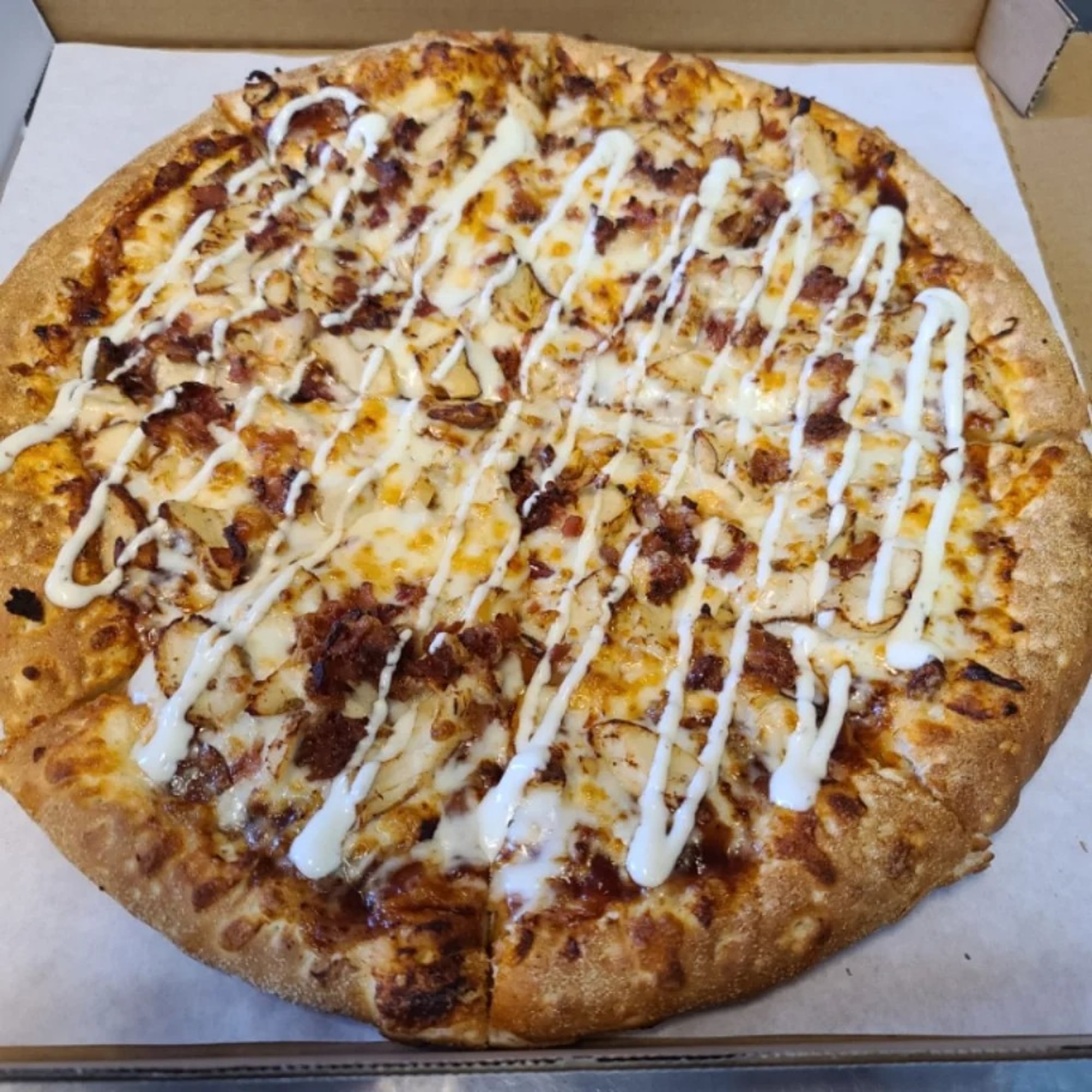 BBQ Chicken Bacon Ranch Pizza