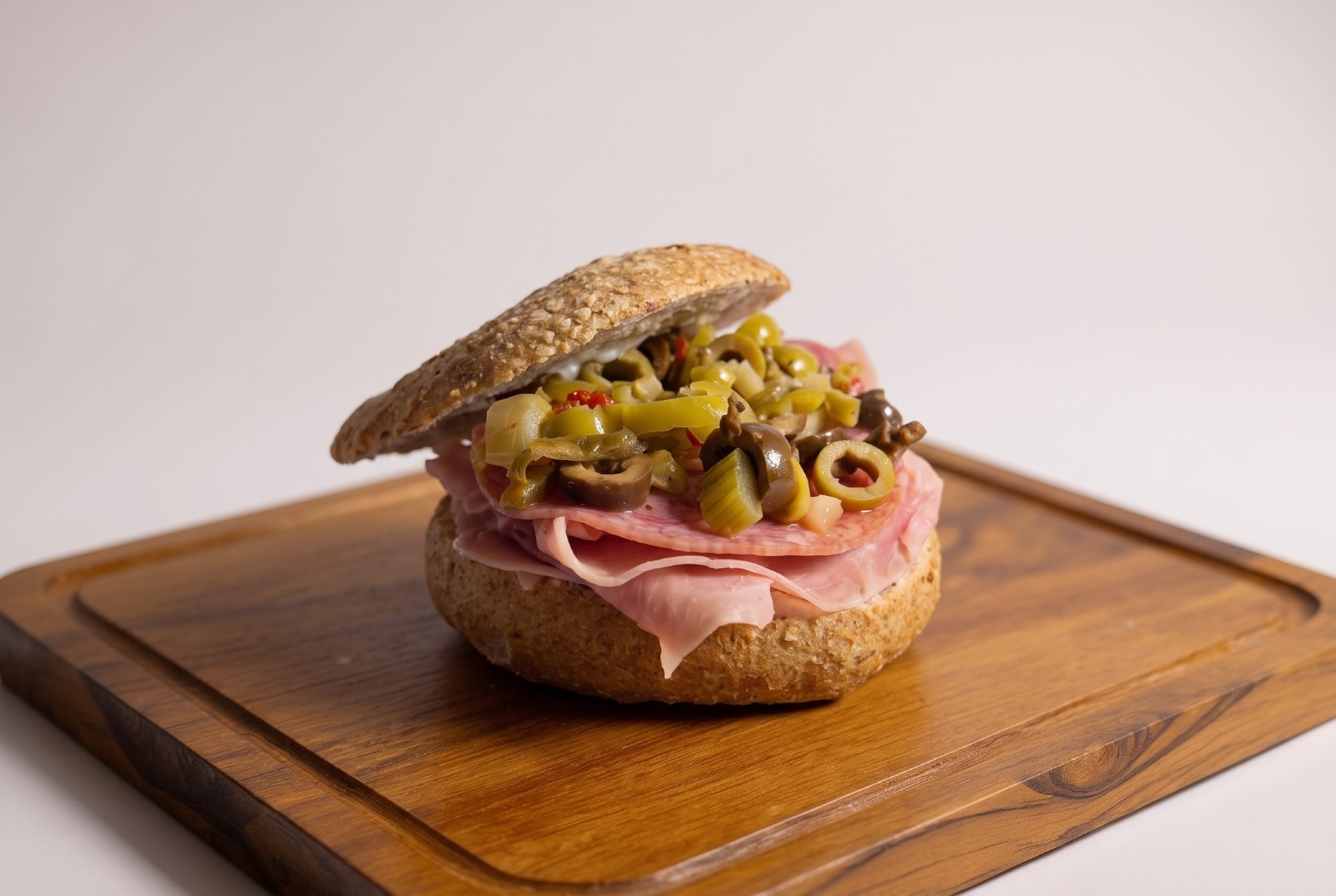 Muffuletta Bagel