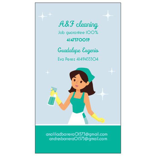 A &amp; F Cleaning Service Logo