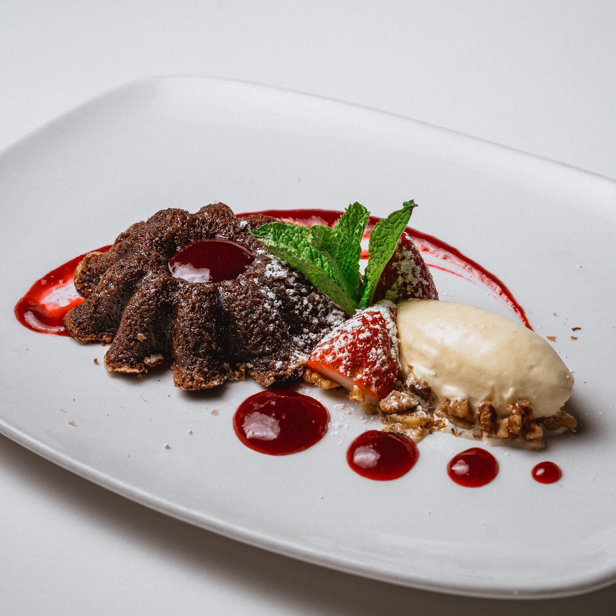 Warm Molten Chocolate Cake