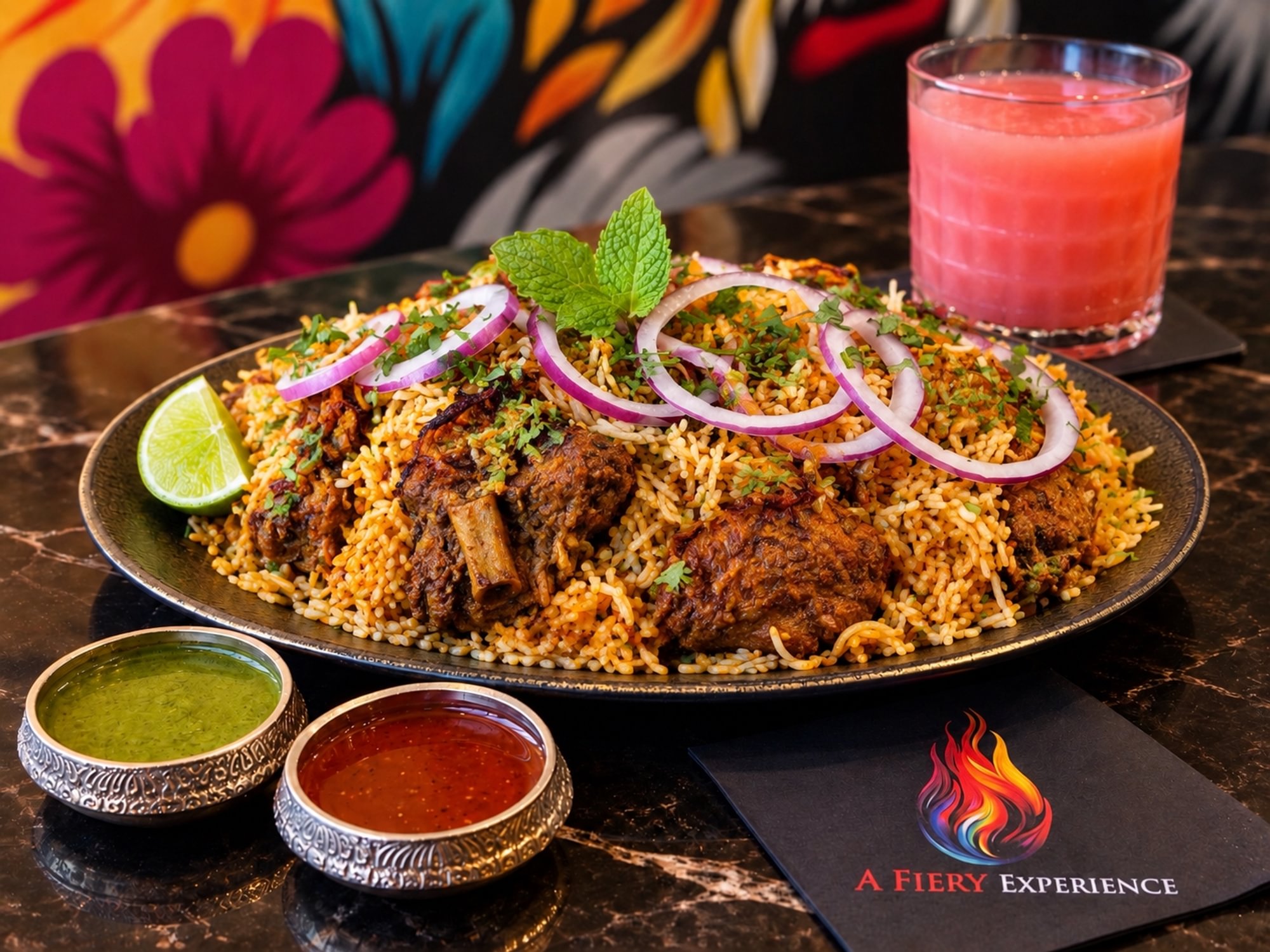 Flaming Goat Biryani