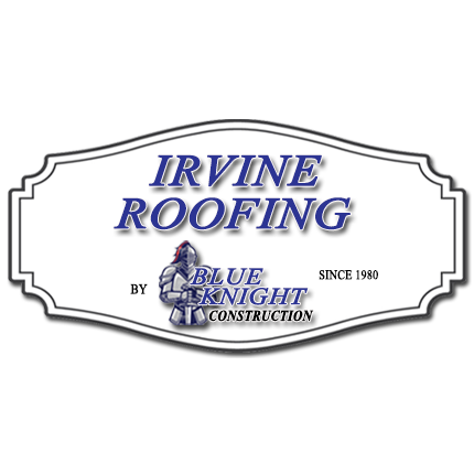 Irvine Roofing With Blue Knight Logo