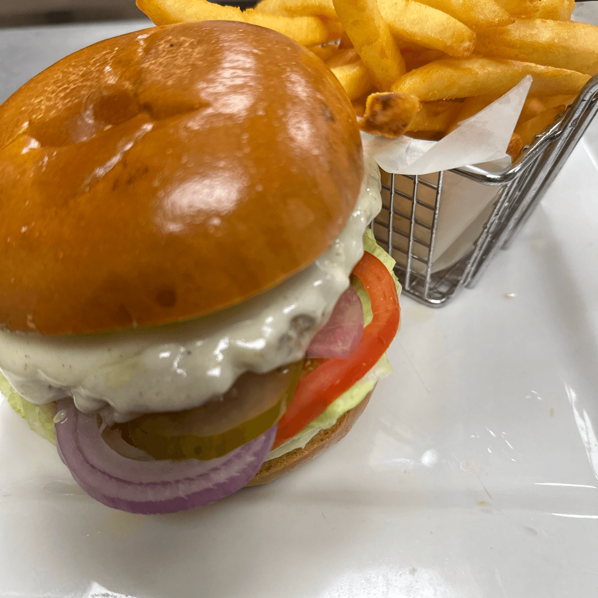 1/2 lb Turkey Cheeseburger