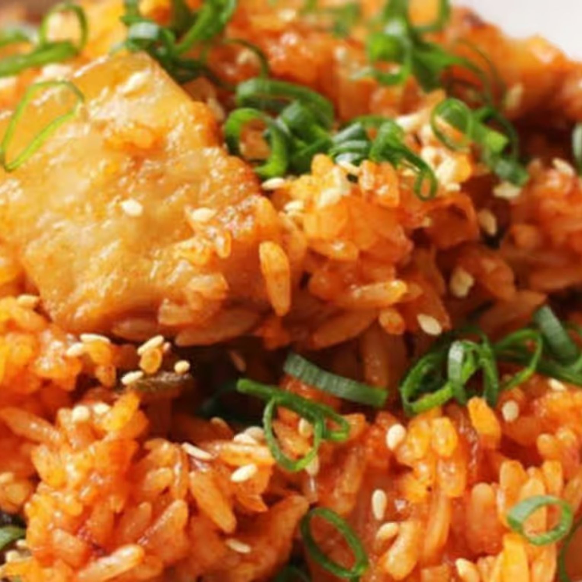 Kimchi Pork Belly Fried Rice Lunch