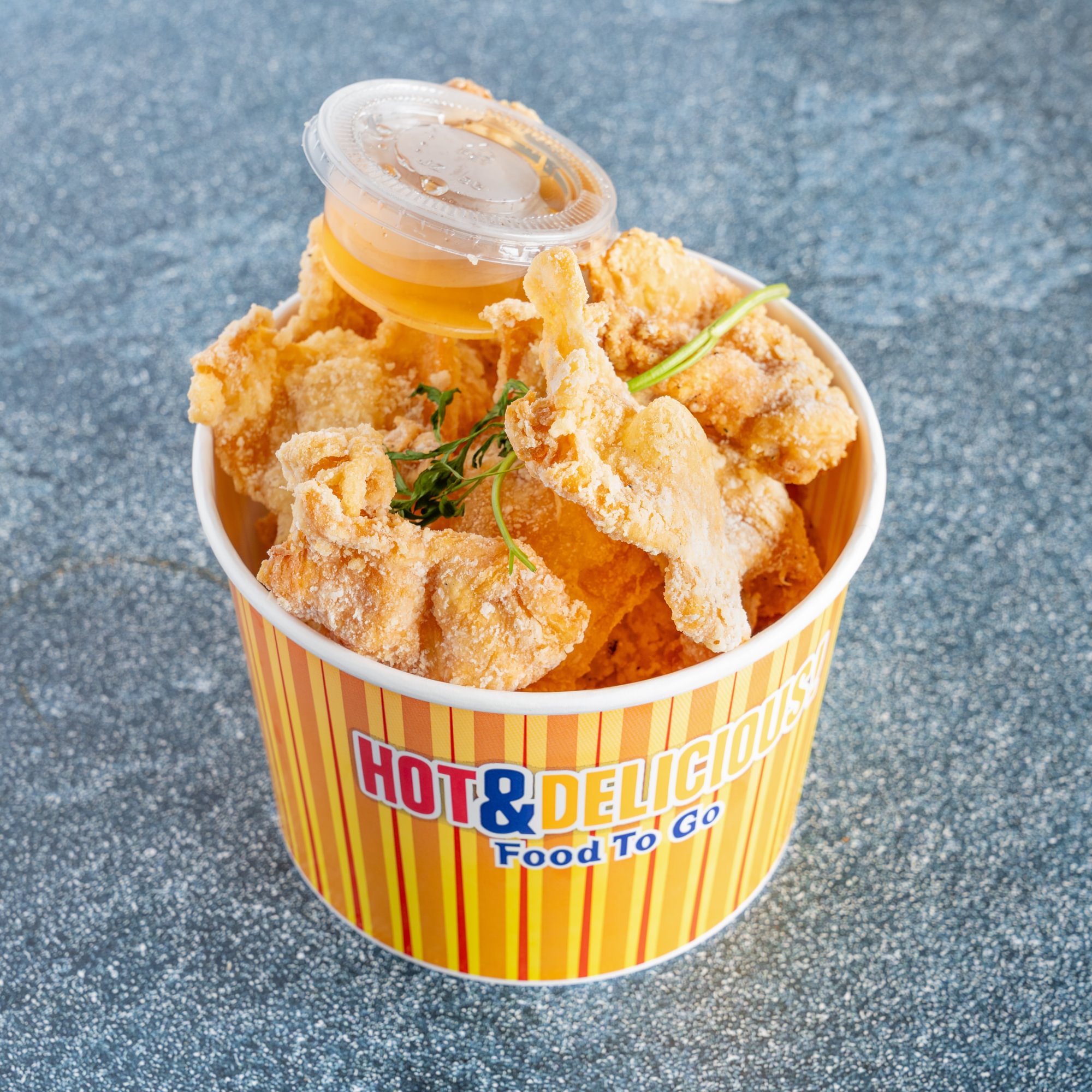 Chicken Skin Rinds Bucket