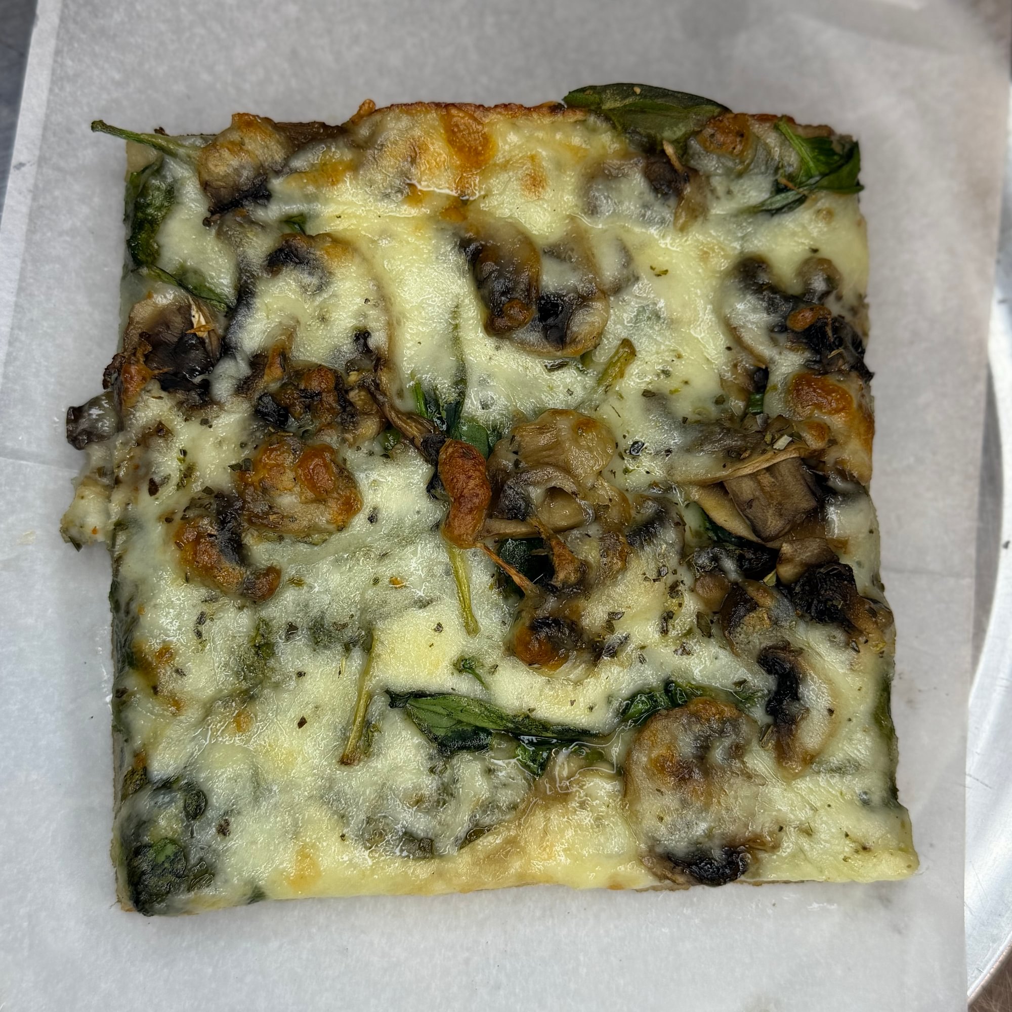 Spinach Mushroom Truffle, Slice
