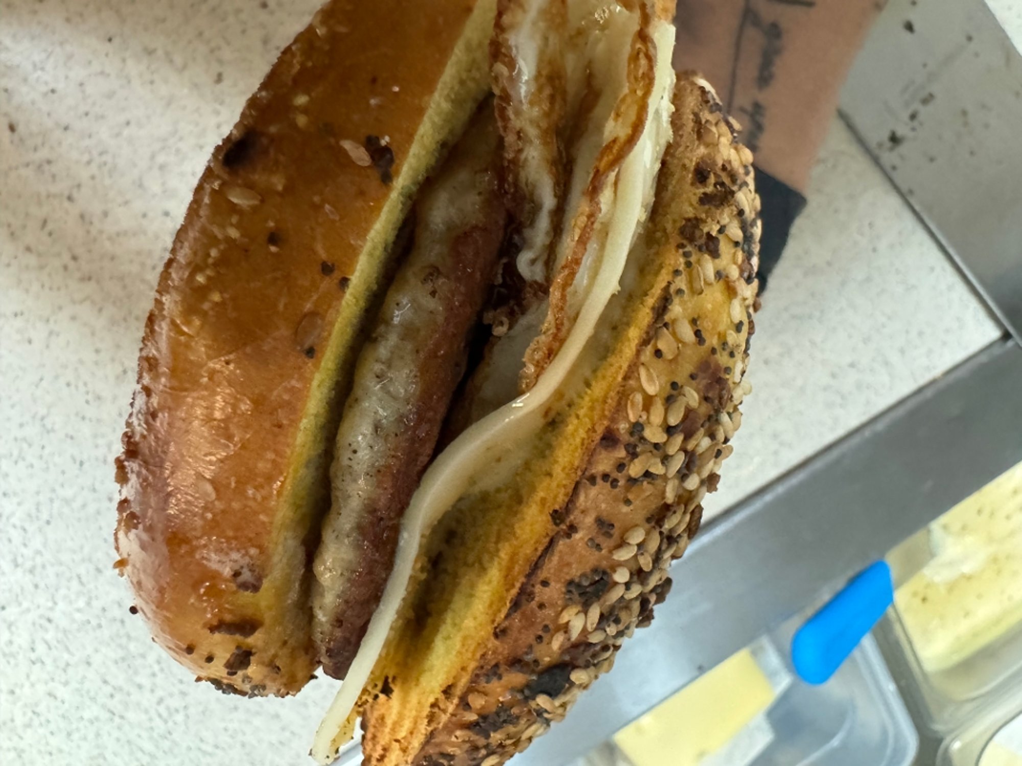 Sausage Egg & Cheese Plain Bagel Meal
