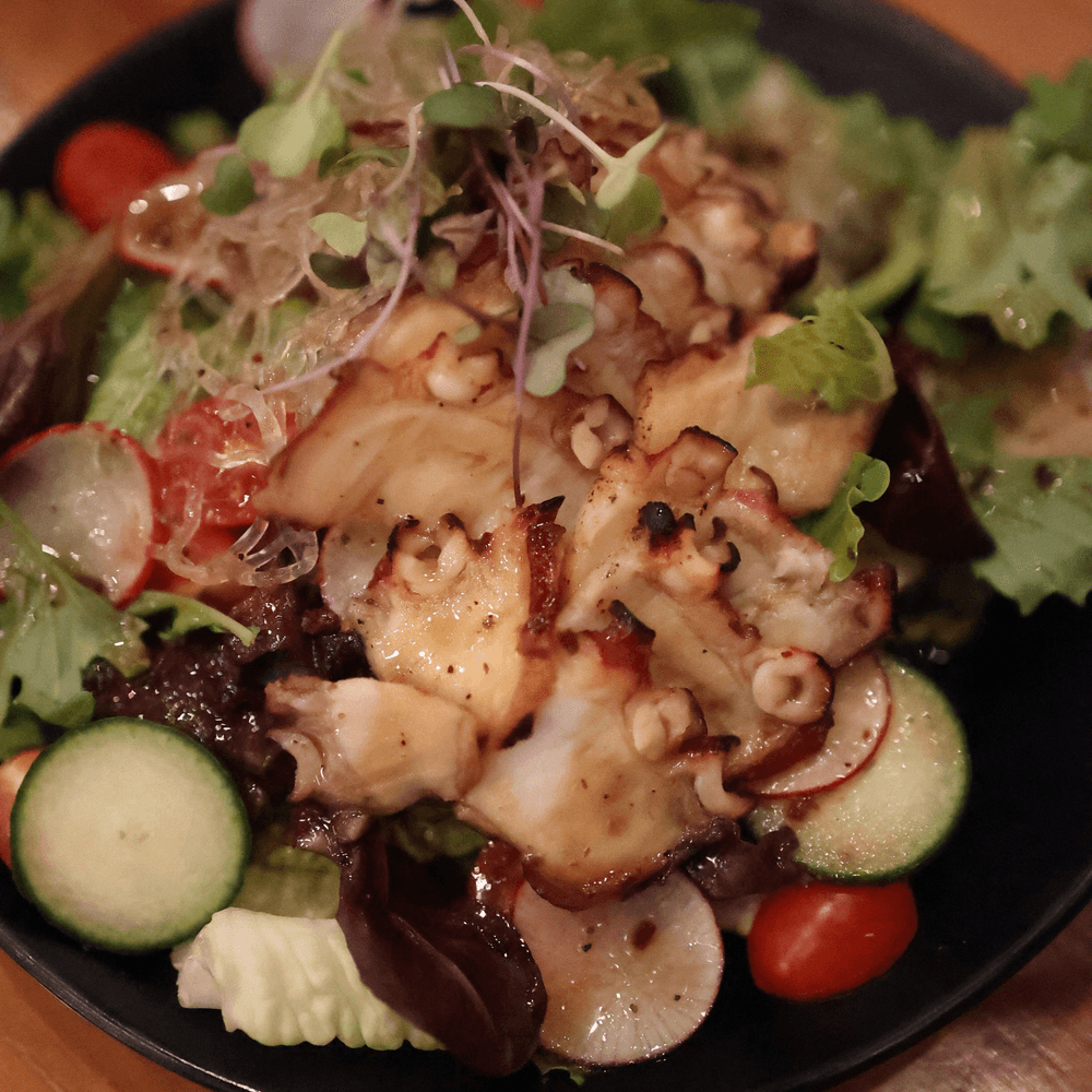 Grilled yuzu octopus salad