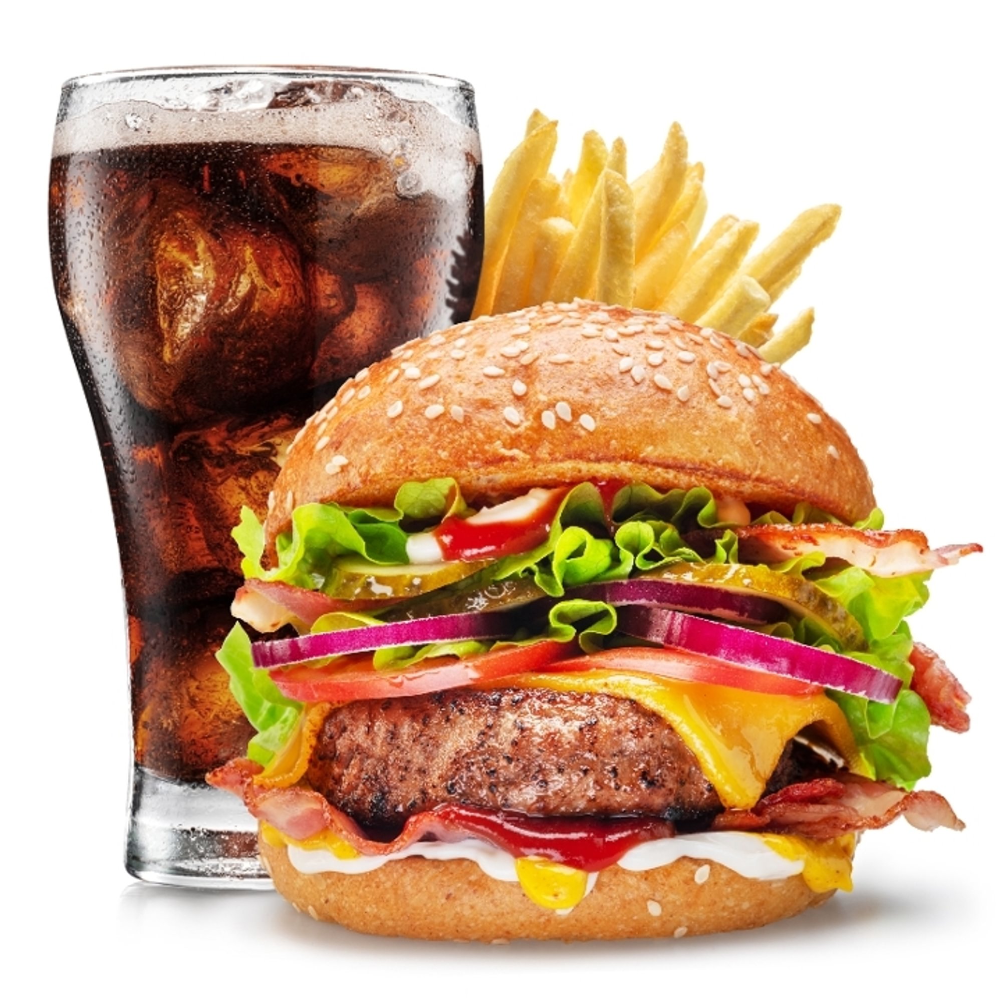 Cheese Burger Combo (with Coke and FF)