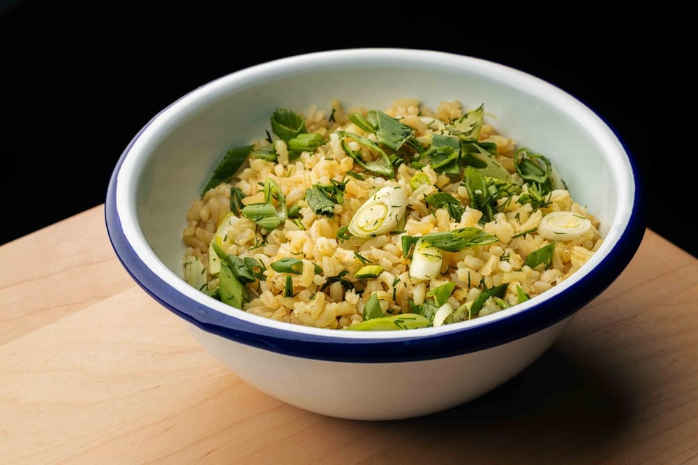 Scallion Brown Rice