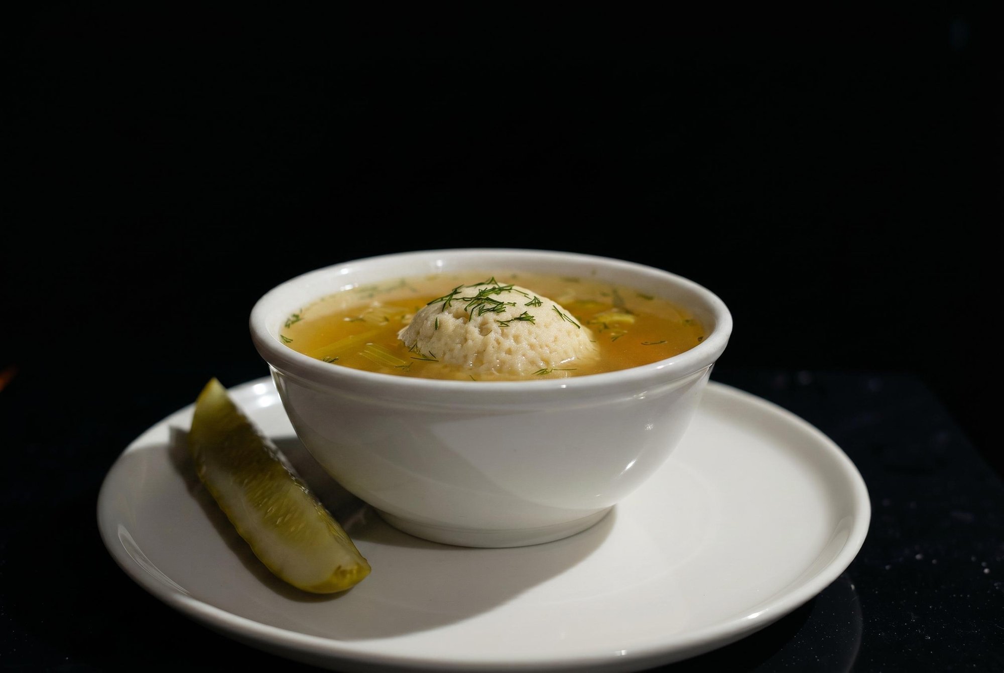 Matzah ball soup