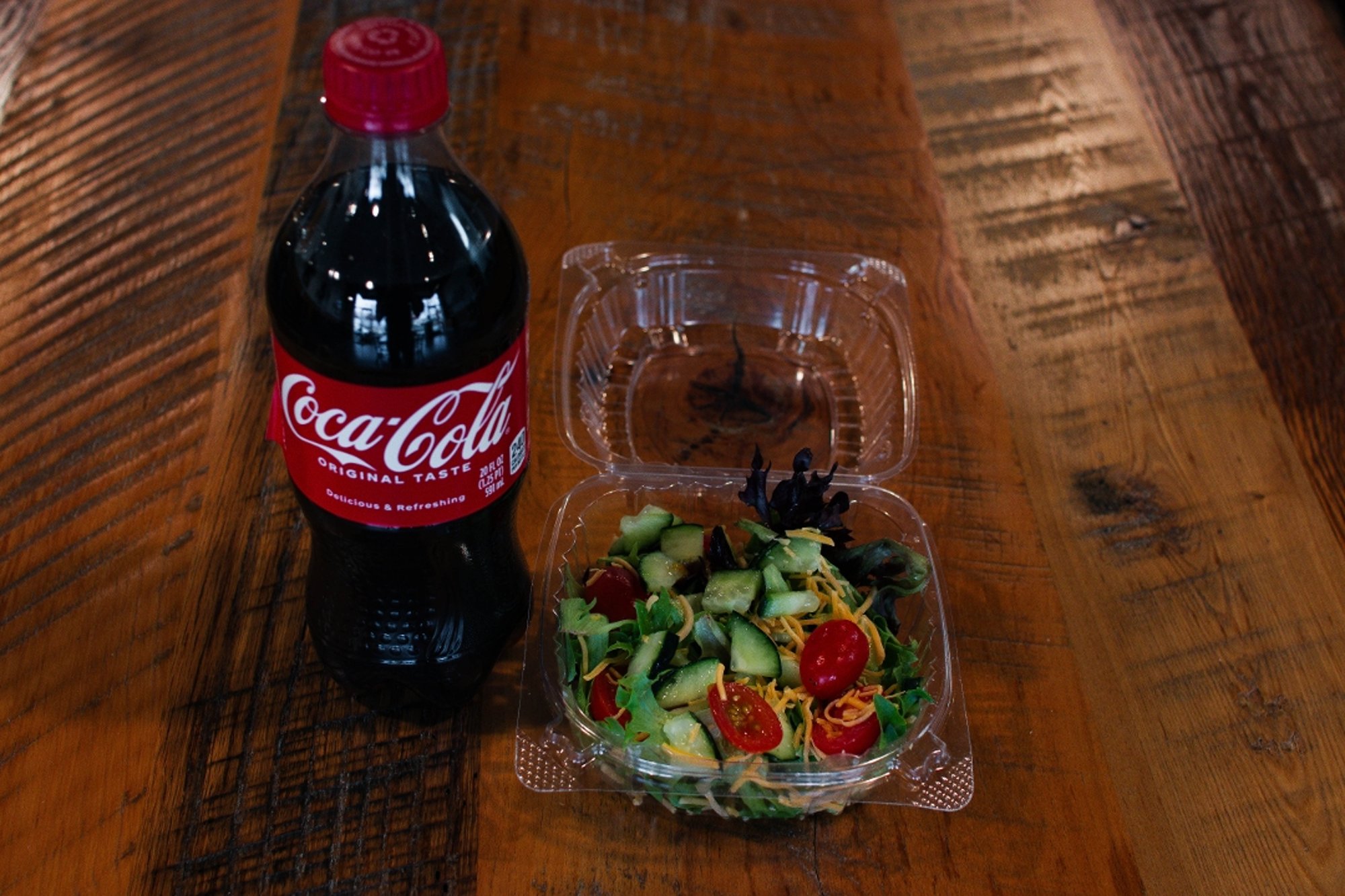 BOTTLED DRINK & SIDE SALAD