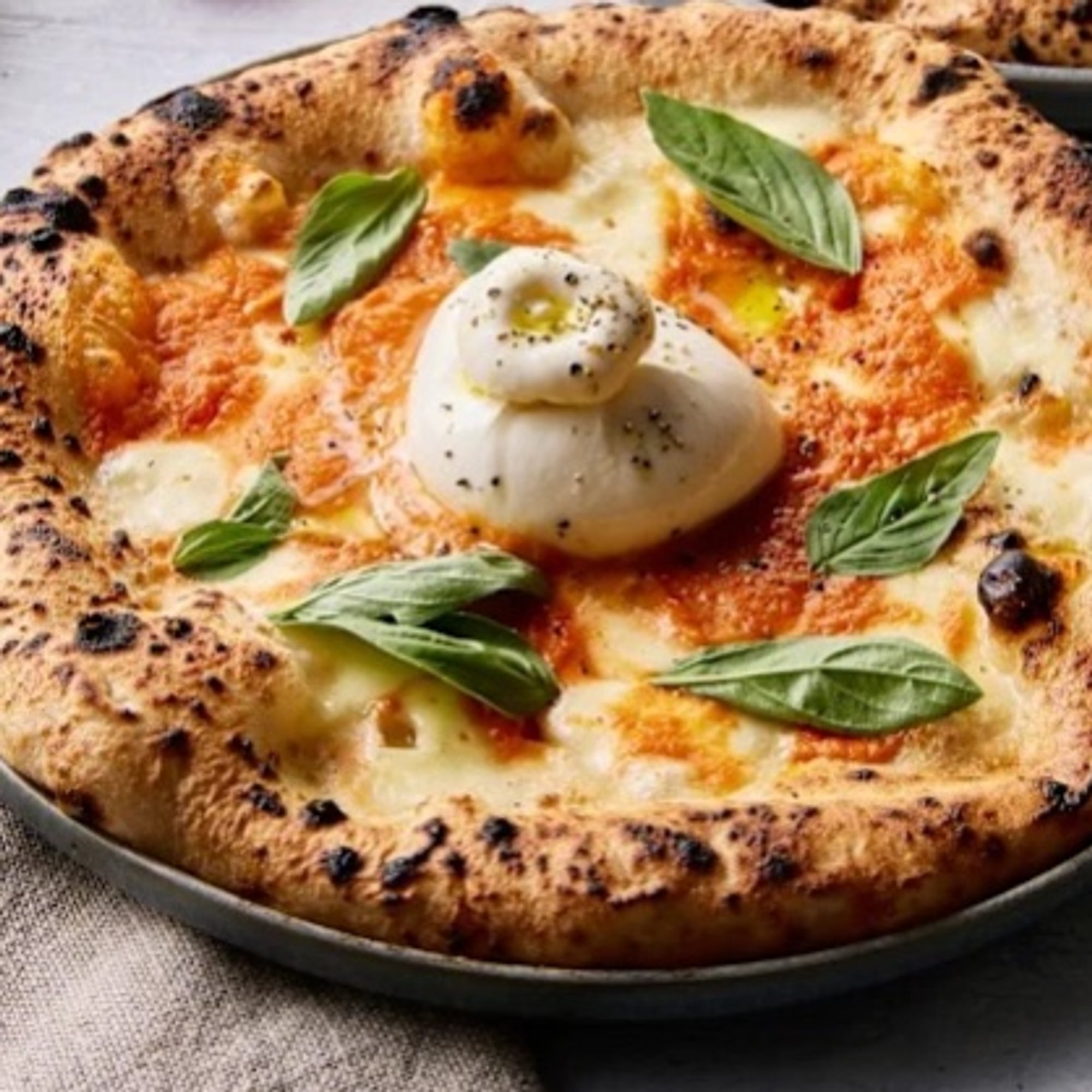 Artisan Spicy Vodka & Burrata Pizza