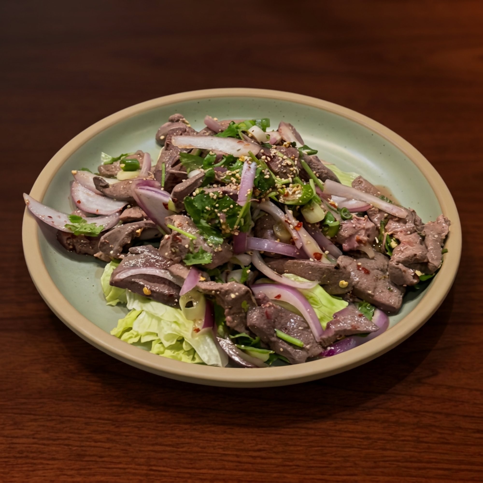 Spicy Pork Liver Salad