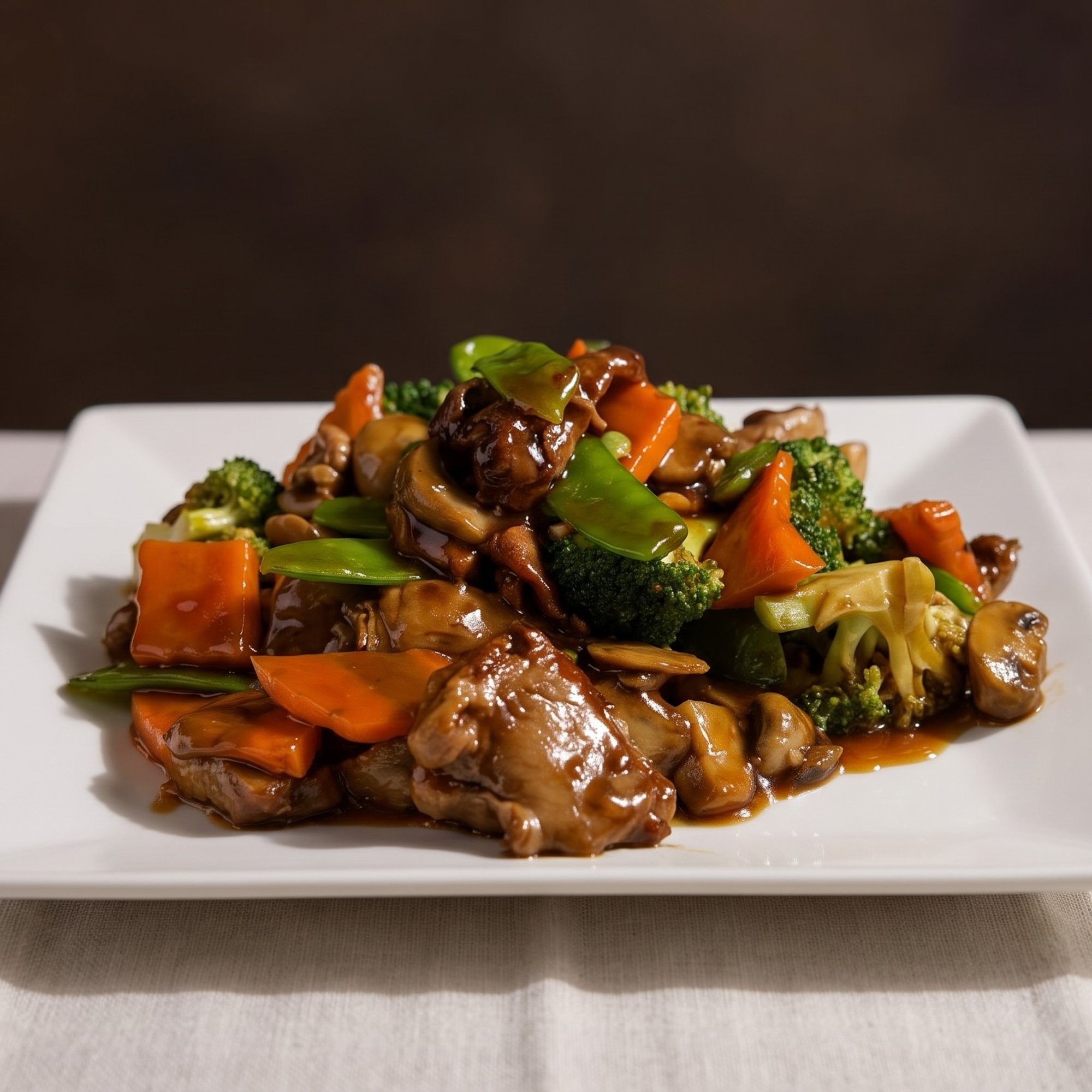 BBQ Pork with Vegetables