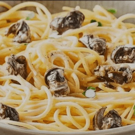 Pasta With Snail Escargot