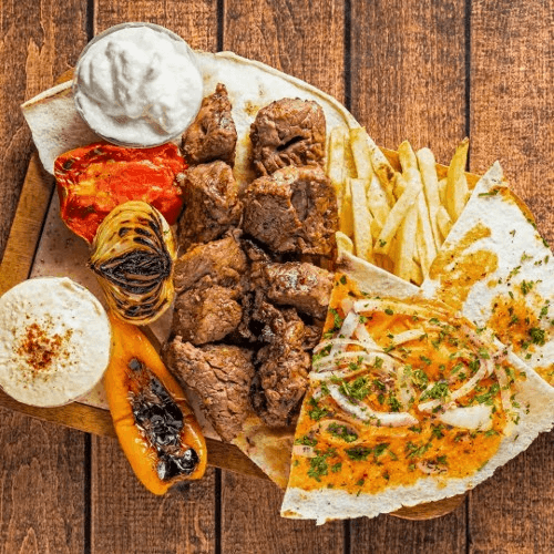 FILET MIGNON KABAB GRILL PLATE (2) SKEWERS