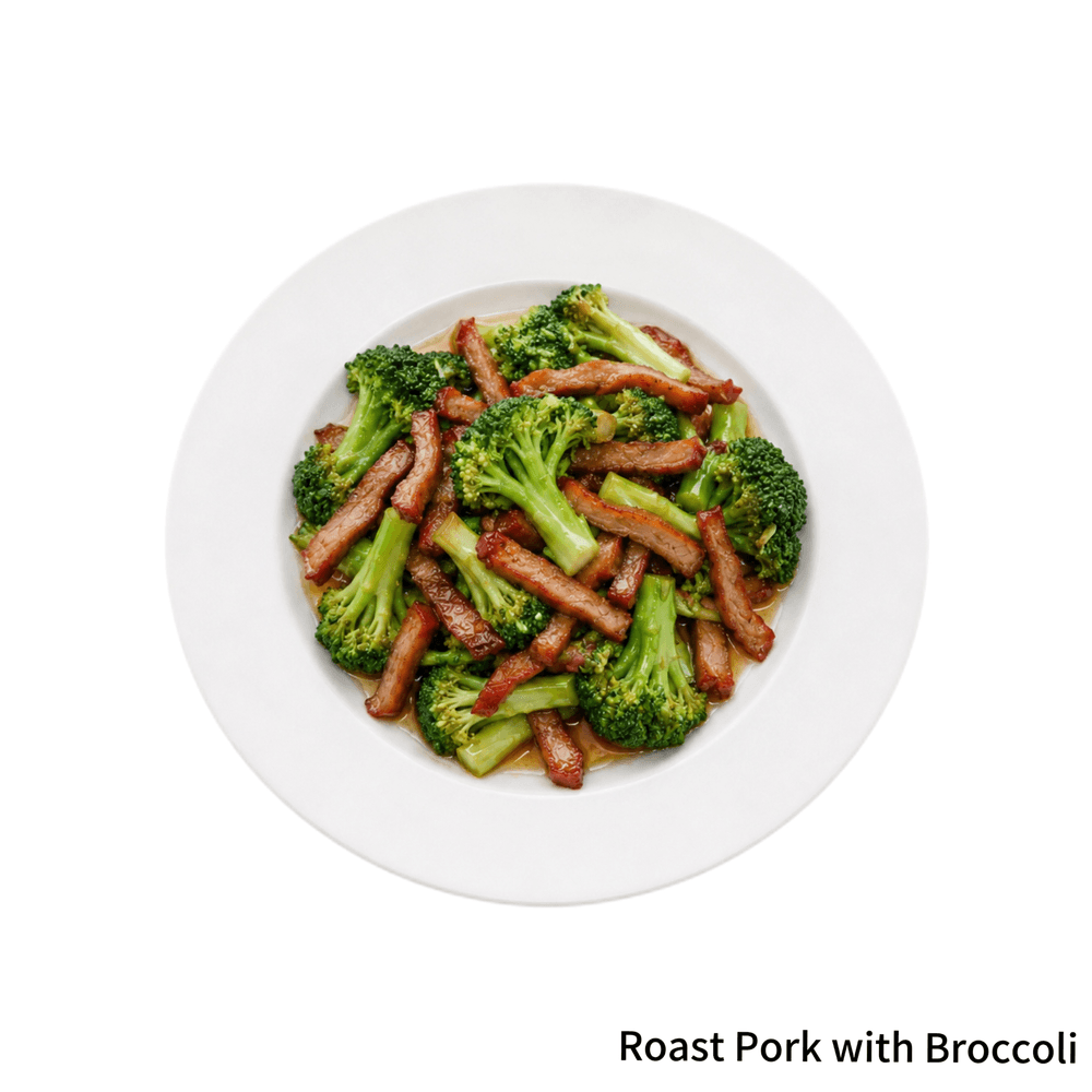 Roast Pork with Broccoli