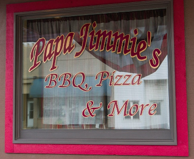 Papa Jimmie's BBQ, Pizza &amp; More! Logo