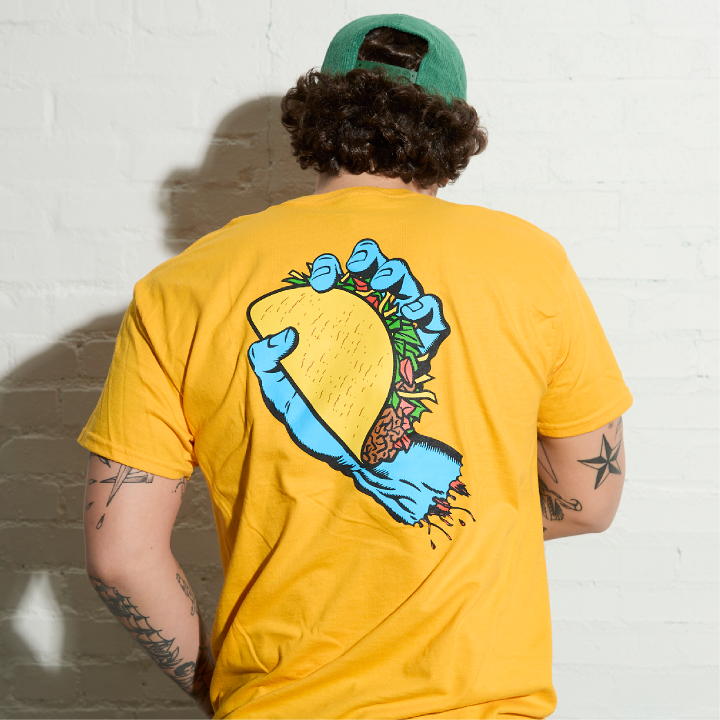 YELLOW TACO HAND T-SHIRT