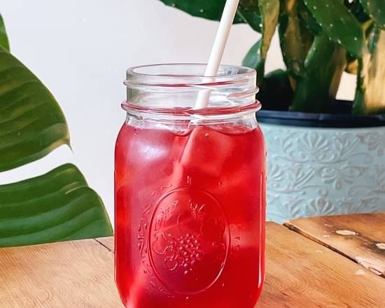 Organic Hibiscus Raspberry Iced Tea