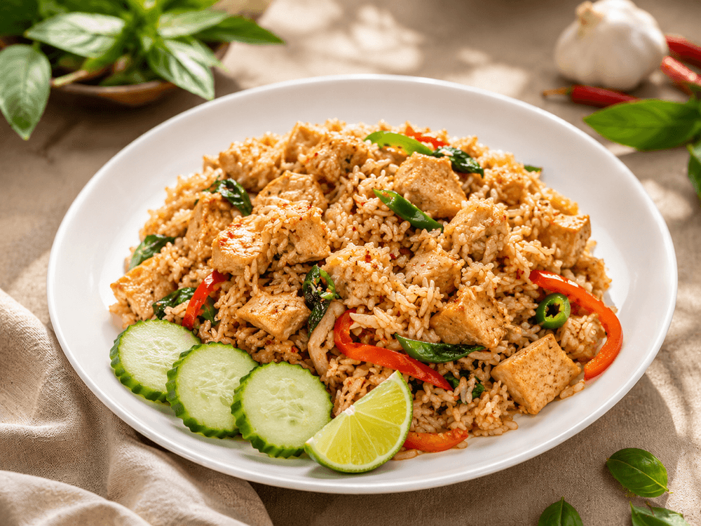 Basil Fried Rice 🌶️🌶️