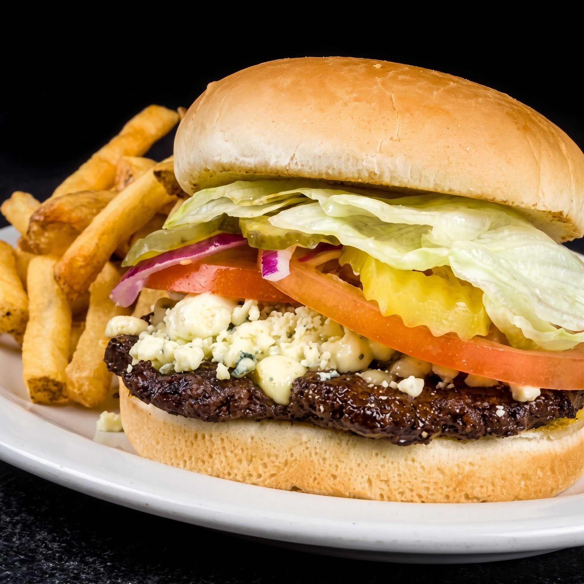 23 The Bleu Cheese Barn Burger