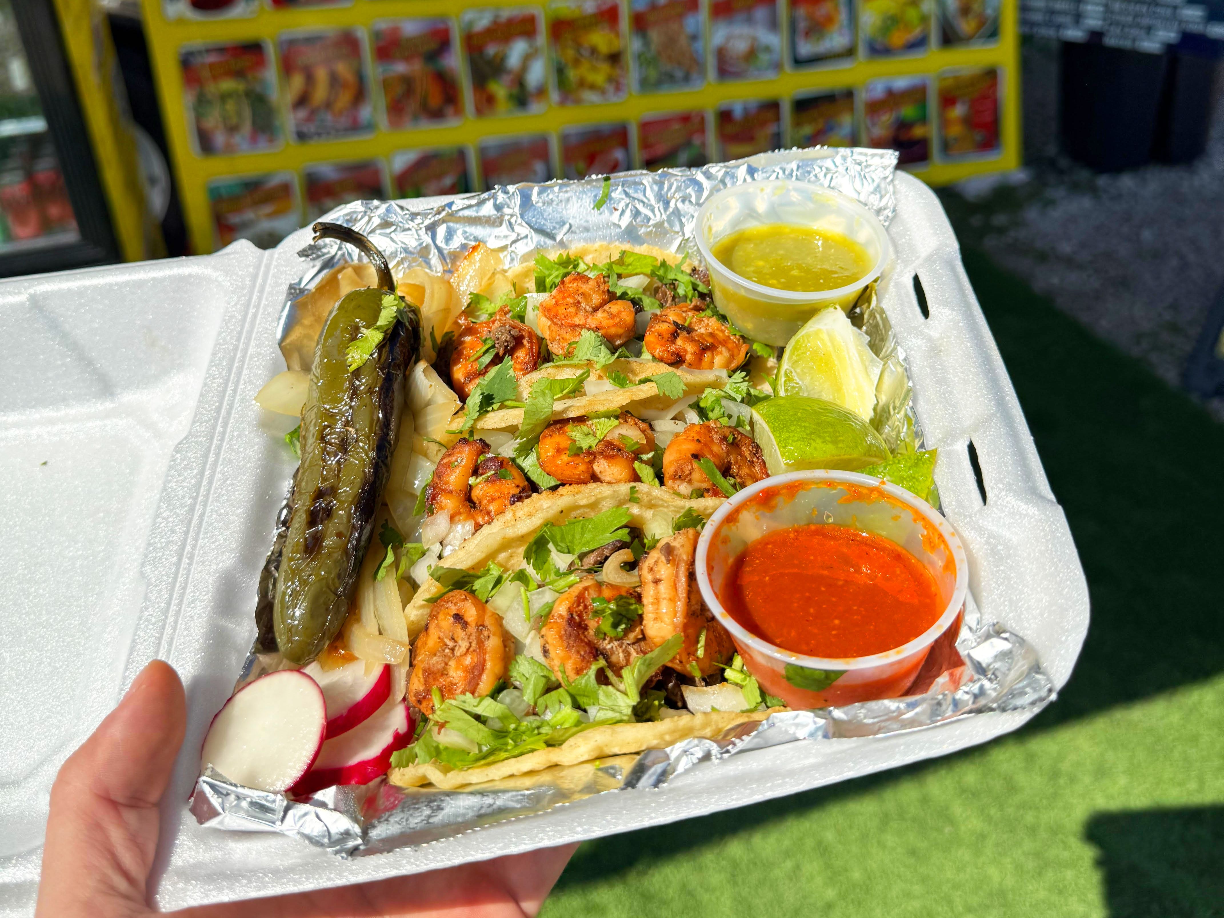 Mar Y Tierra (Steak & Shrimp) Street Taco