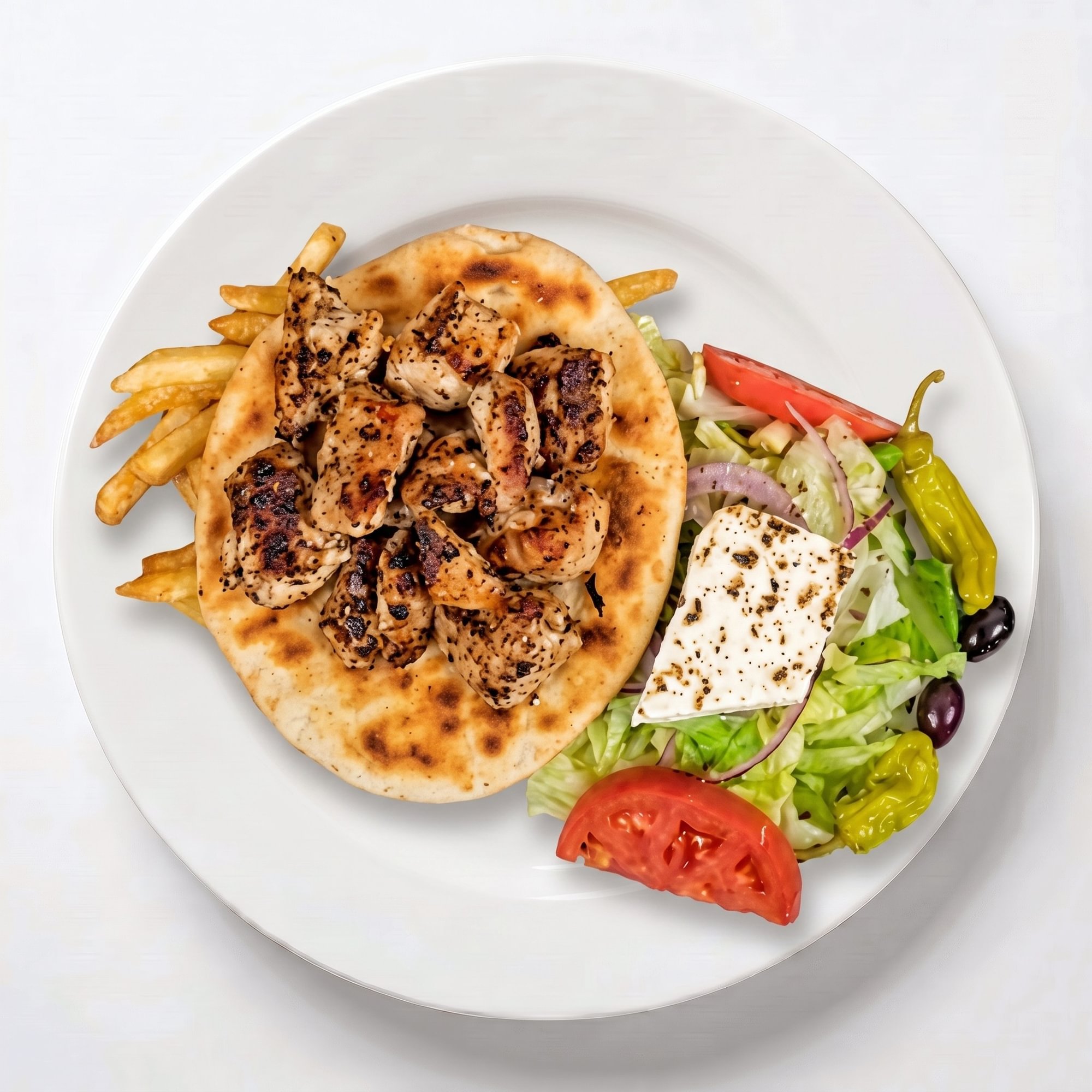 Chicken Souvlaki Platter