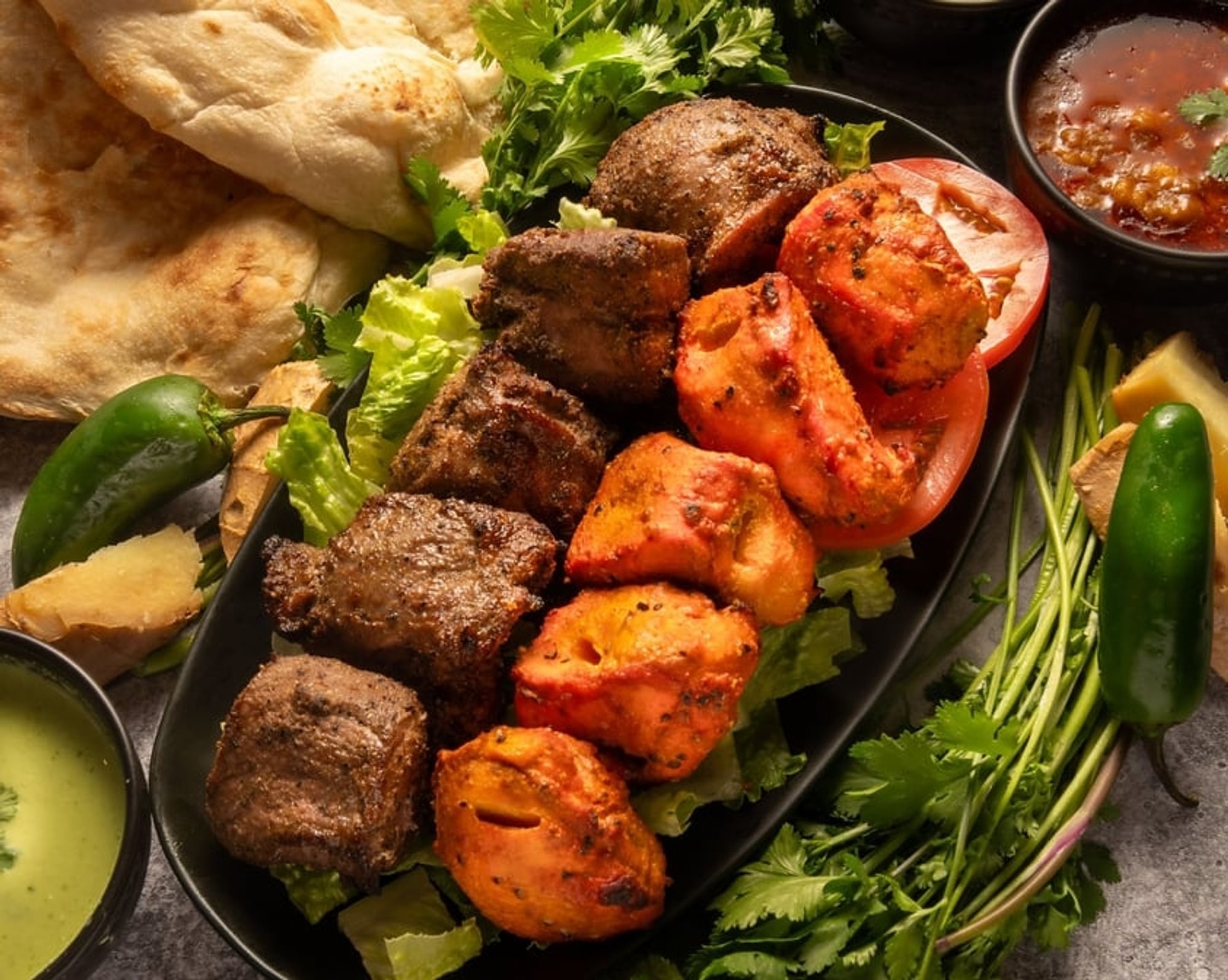 Combo No.3 Lamb Kabob + Chicken Boti