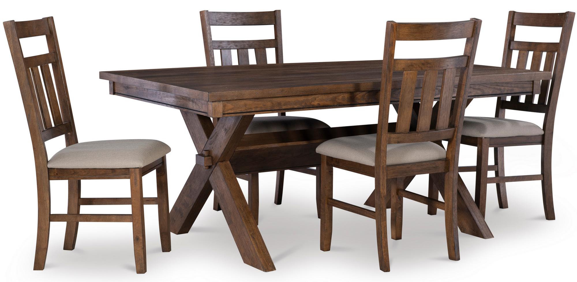 5-Piece Turino Brown Dining Set