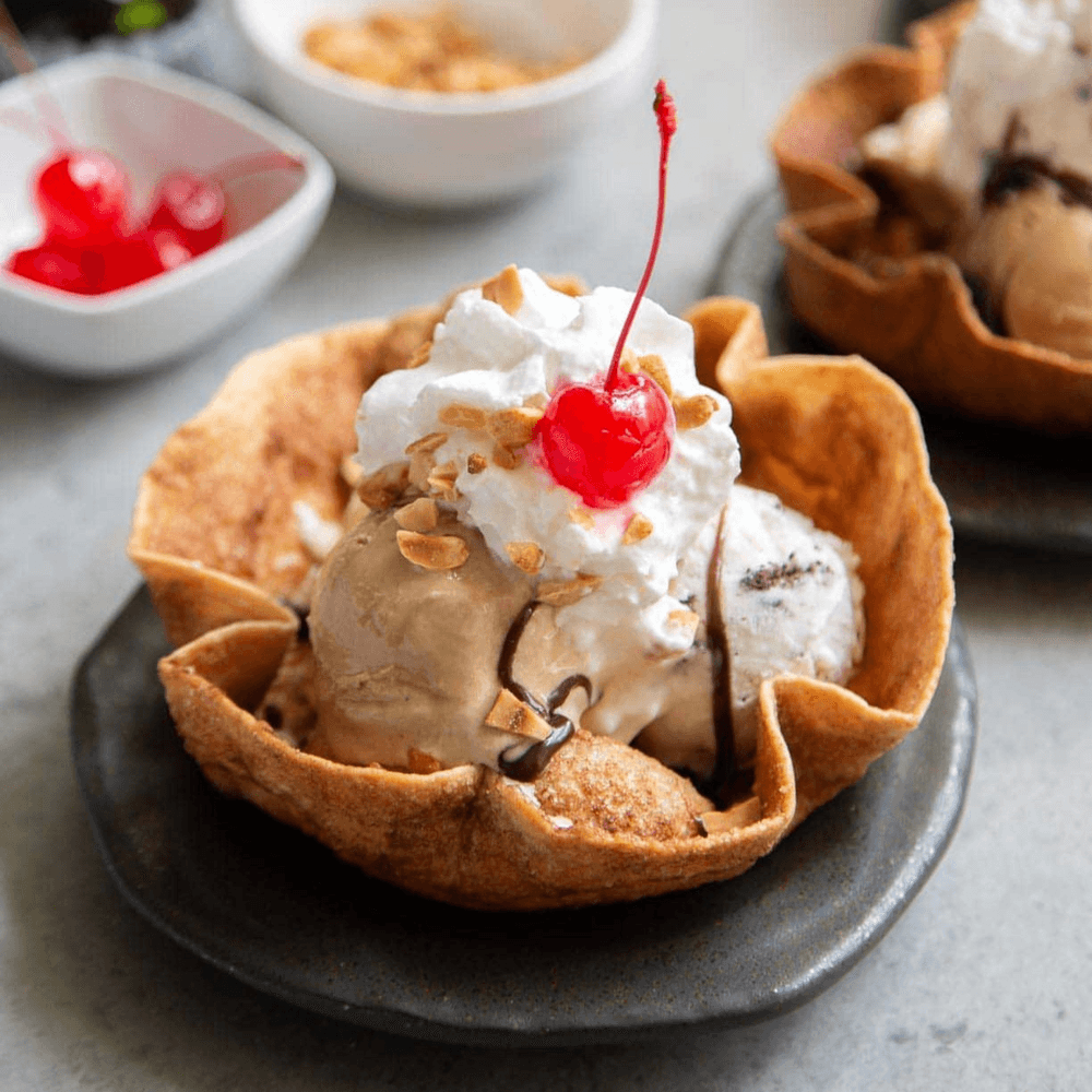 Sopapilla Ice Cream Bowl