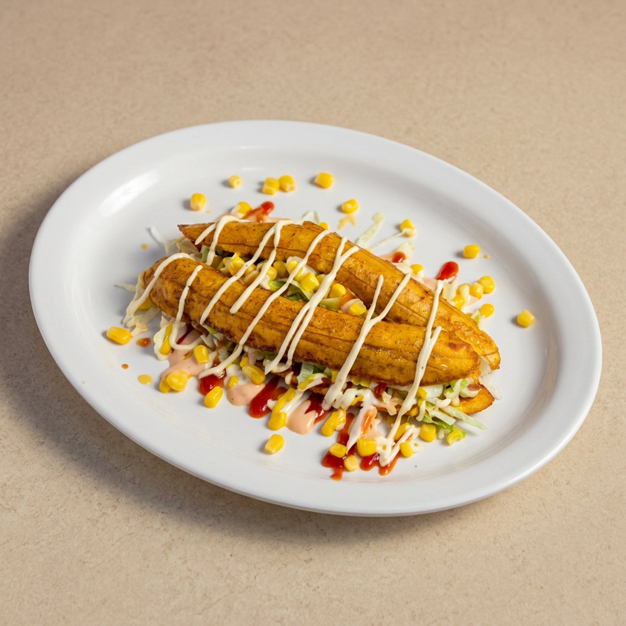 Patacón de Pollo Maduro (Chicken Sweet Plantain Sandwich)