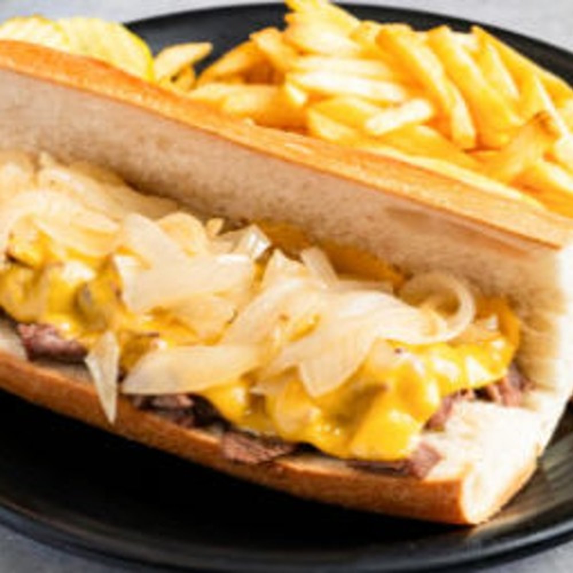 Grilled Cheese Steak Sandwich