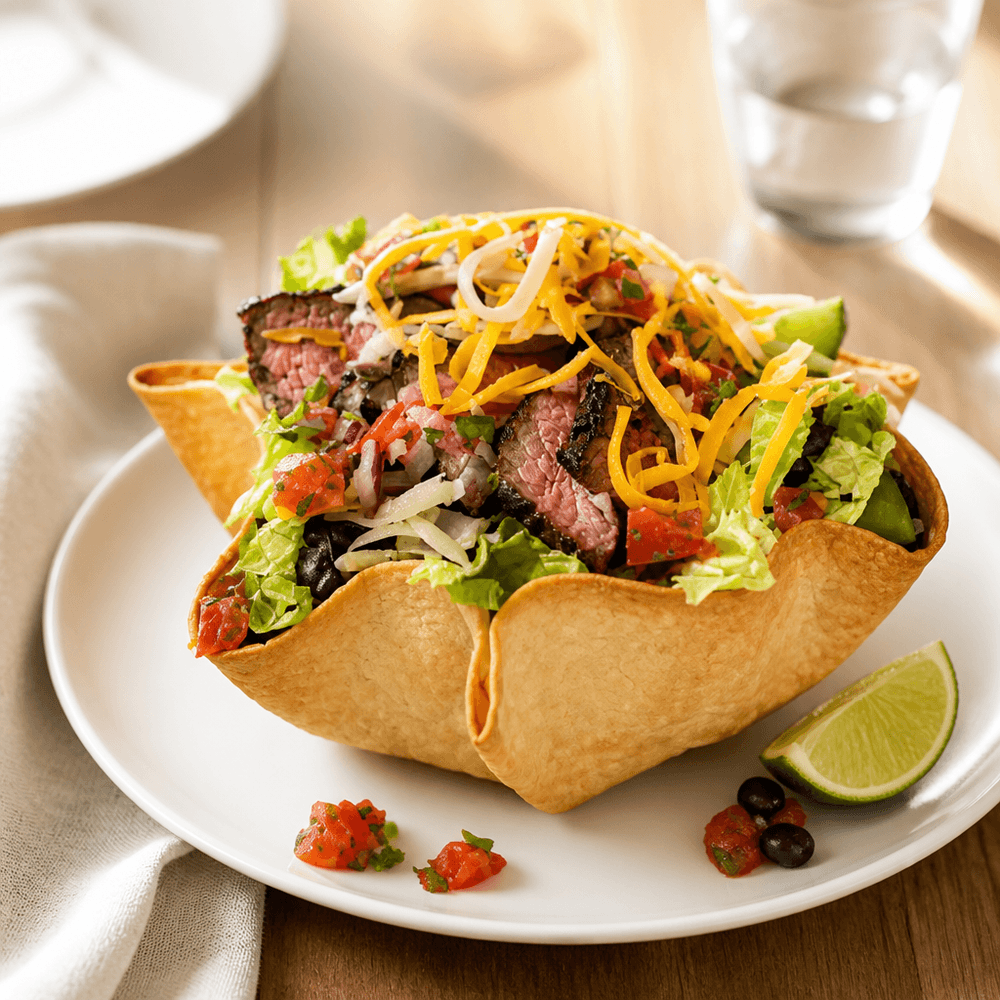 Grilled Steak Taco Salad