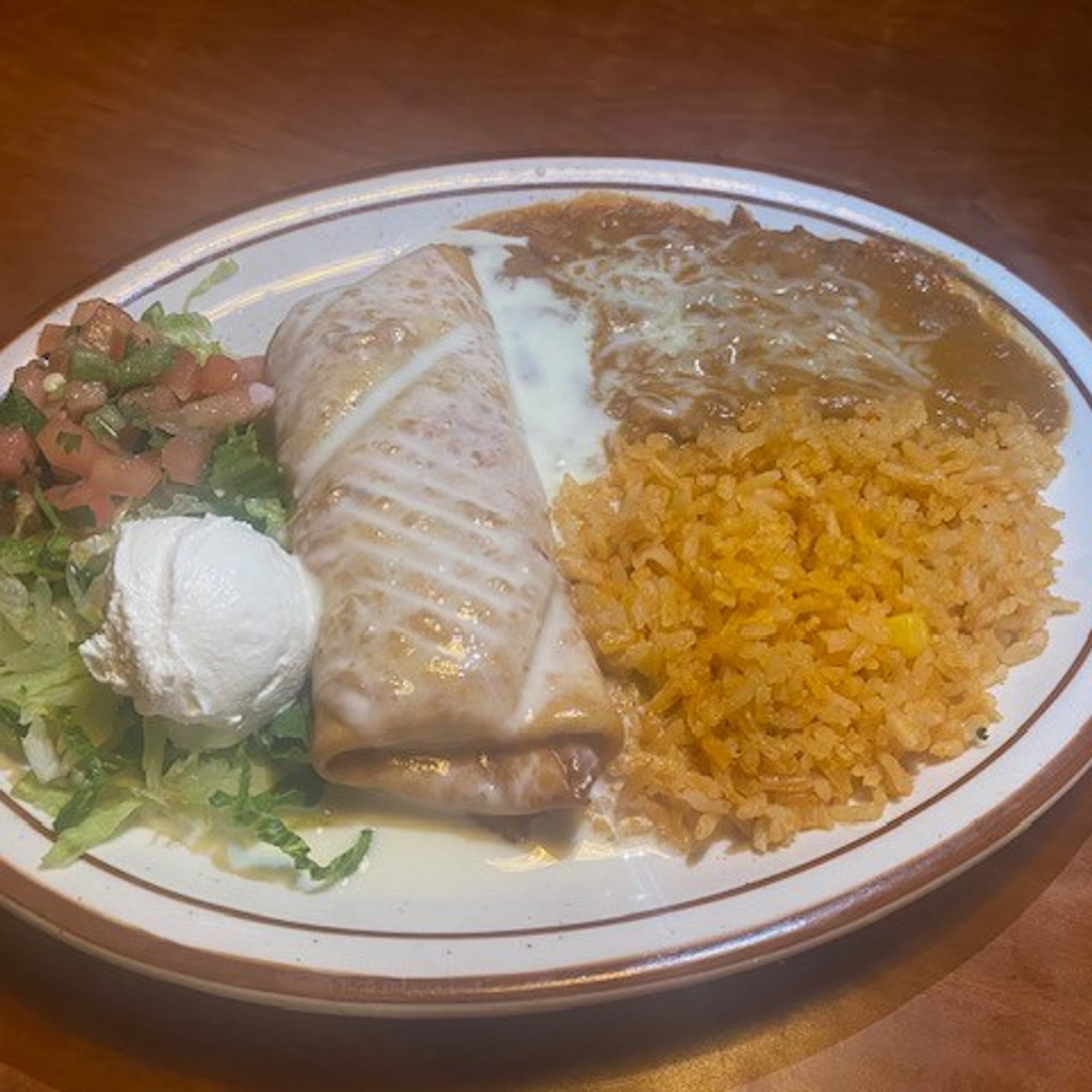 Lunch Chimichanga