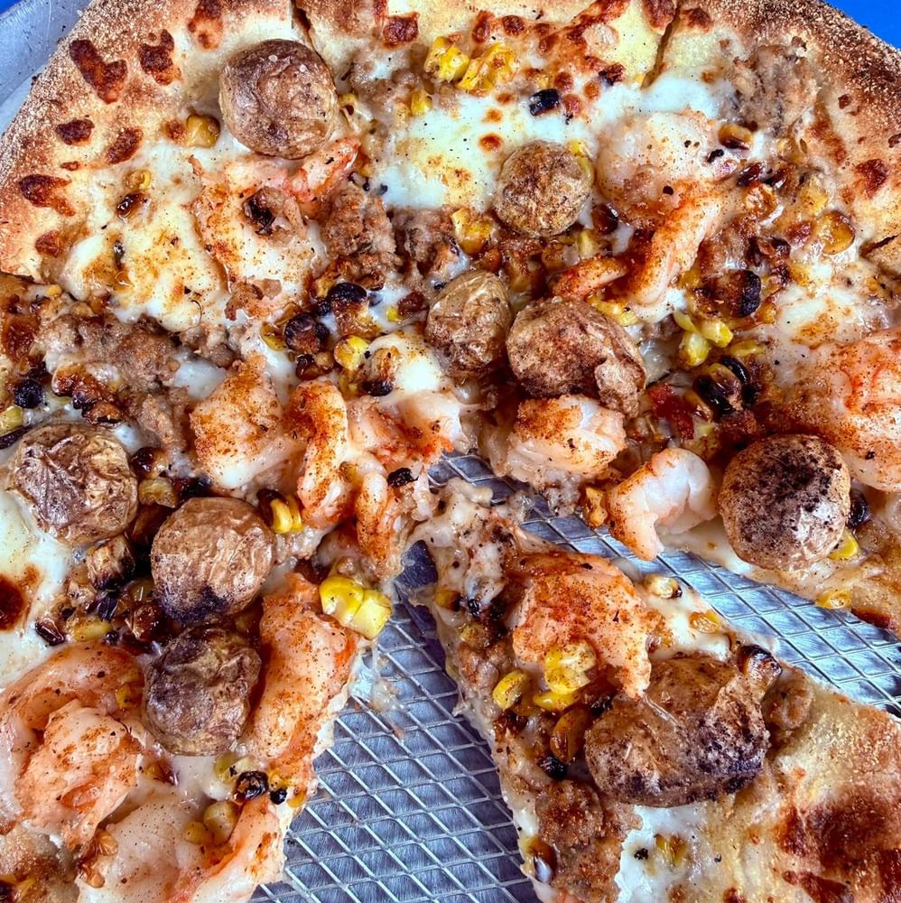 Shrimp Boil Pizza