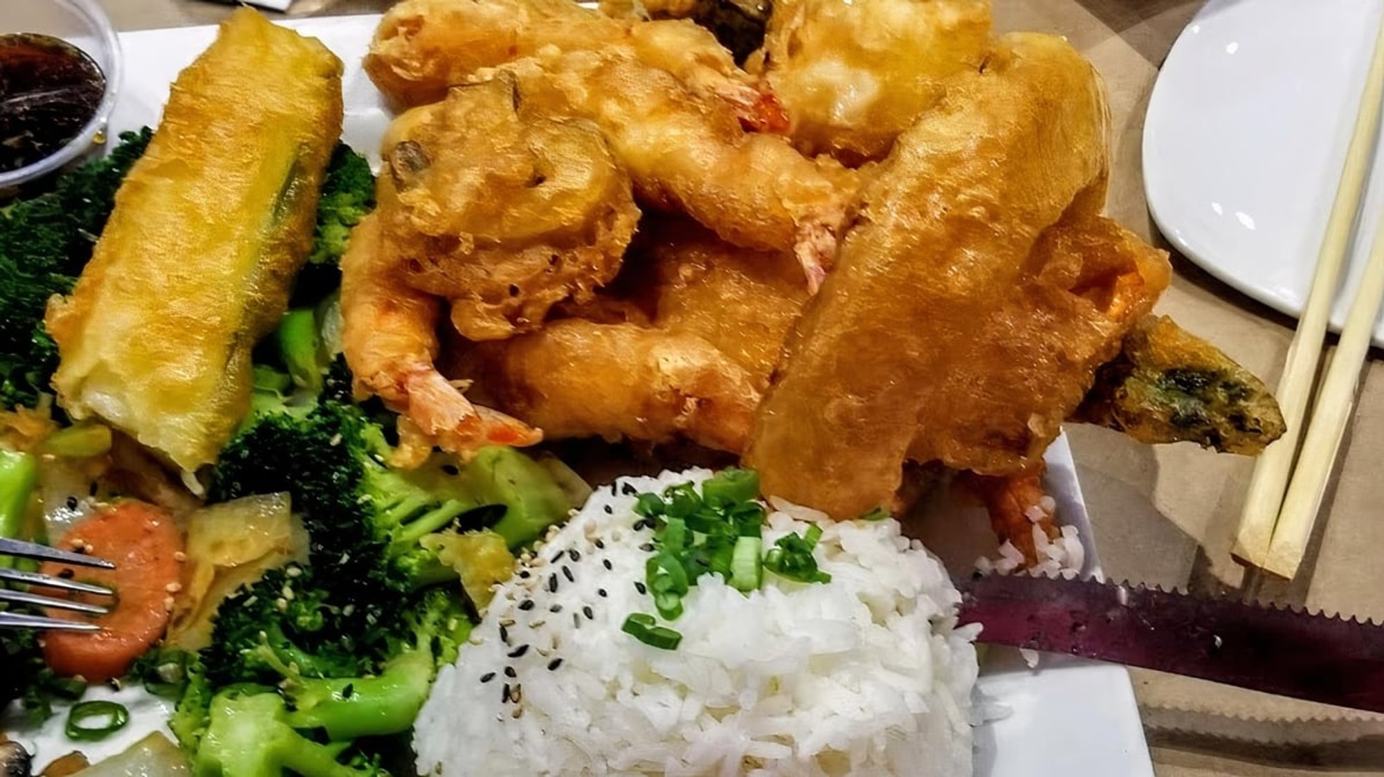Seafood Tempura Dinner