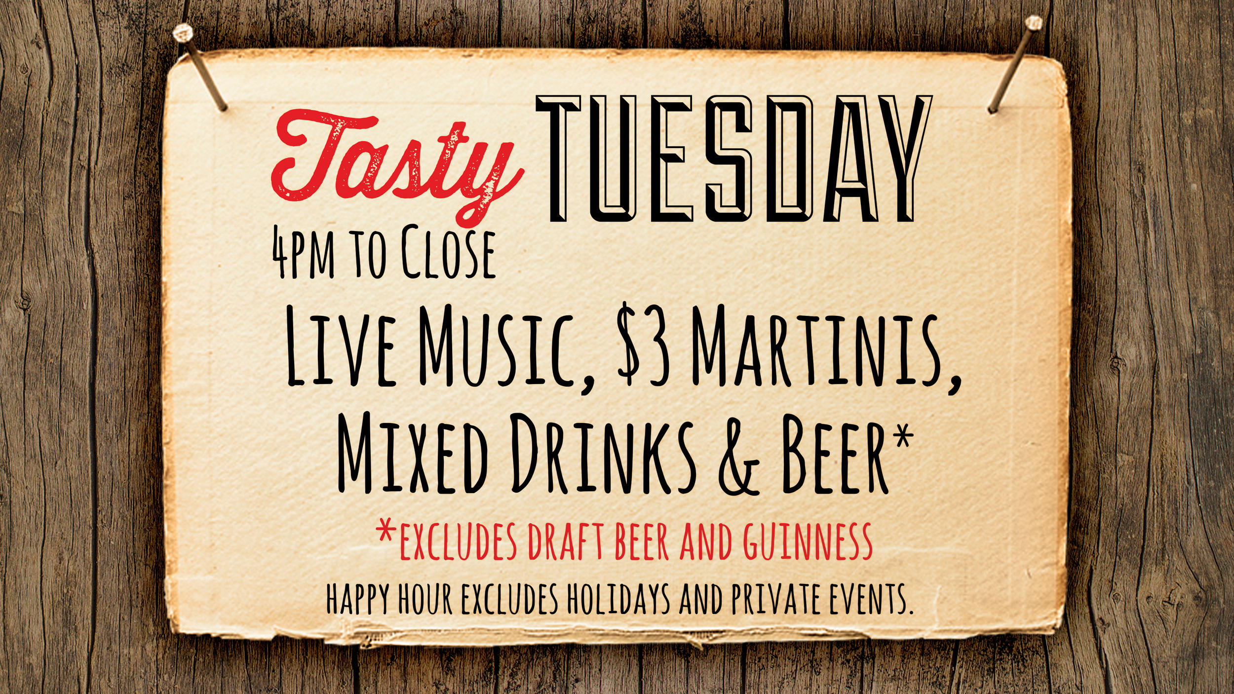 TASTY TUESDAYS