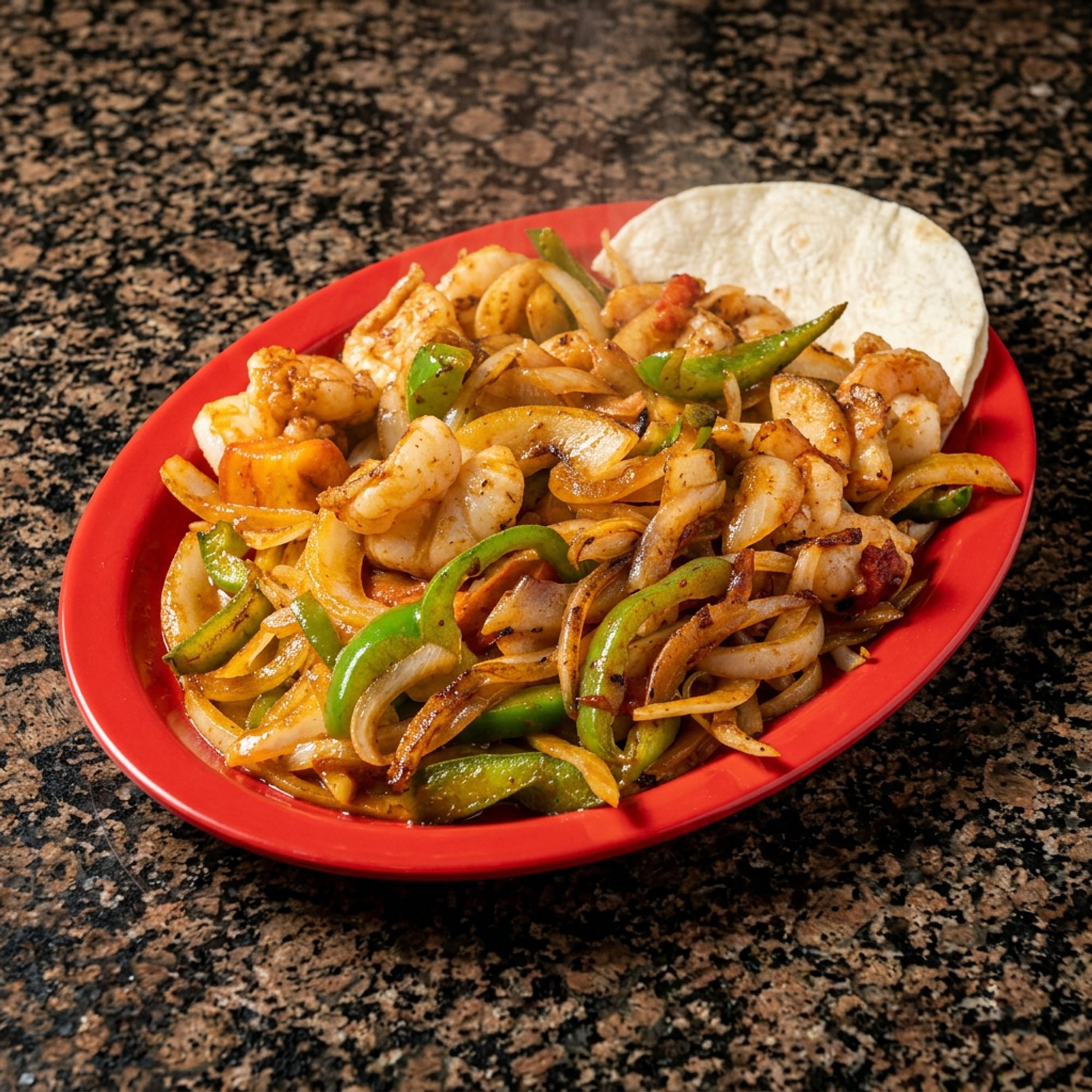 Fajita Shrimp Plate