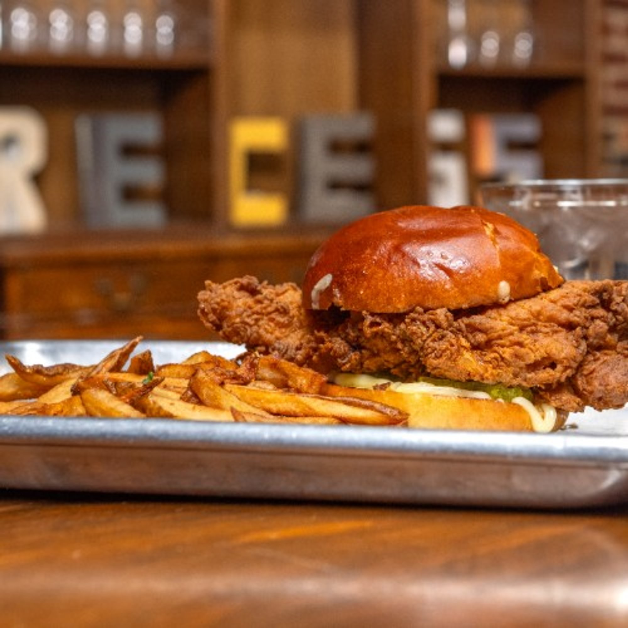 Pickle Brined Fried Chicken Sandwich