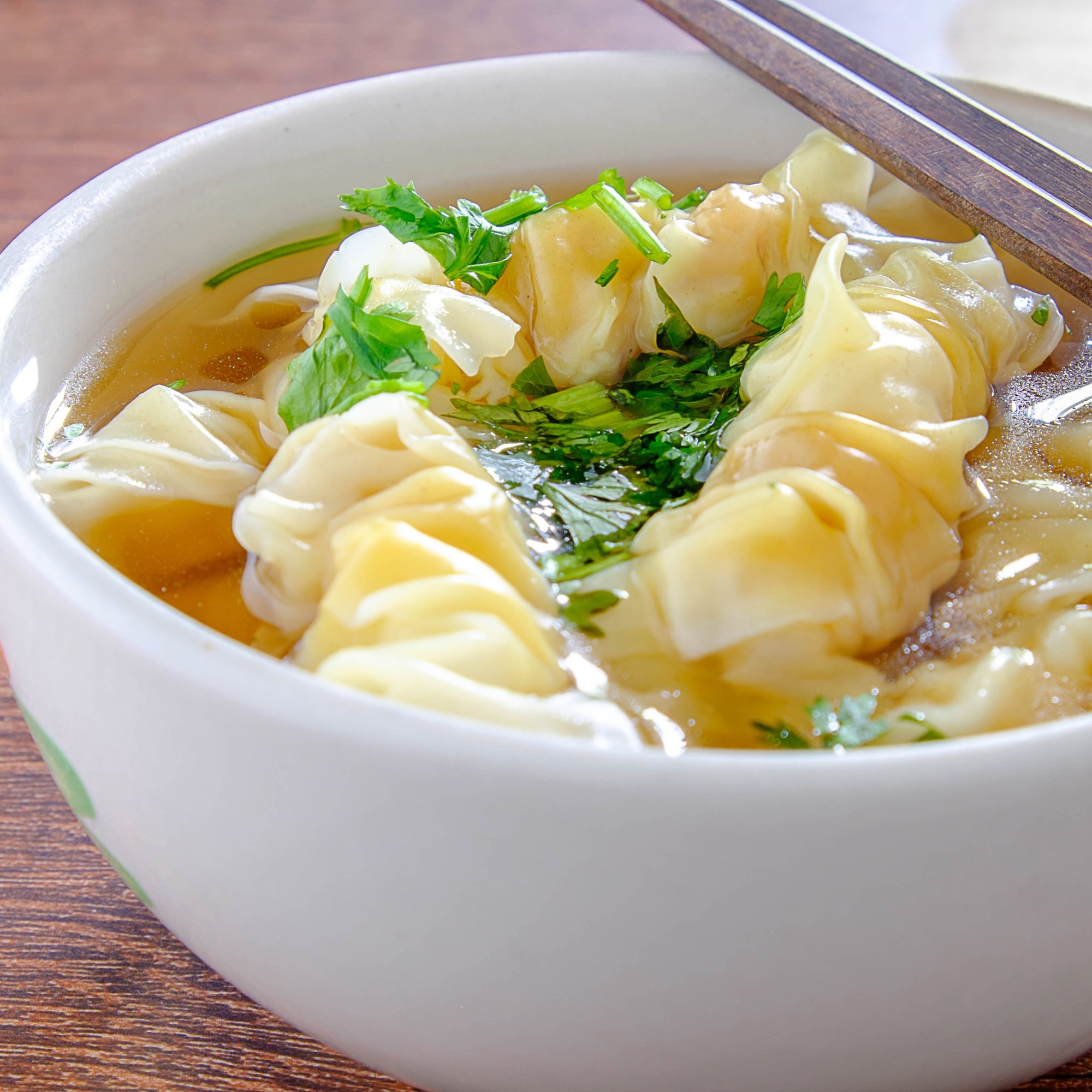 Roast Pork & Shrimp Dumplings Noodle Soup