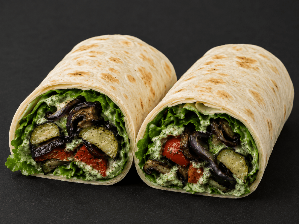 1. Roasted Vegetables Wrap