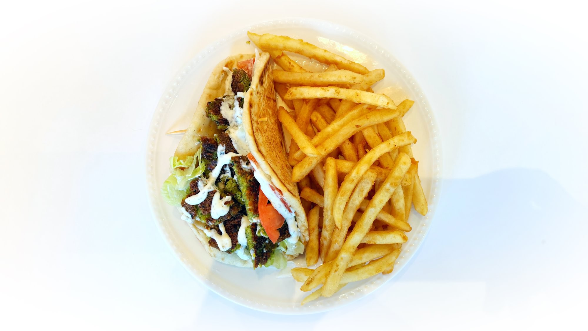 Falafel Gyro & 1 Side 