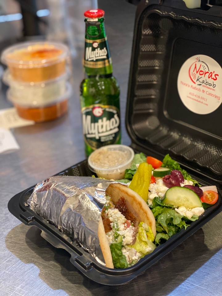 $15 amb Gyro, Salad & Beer (Monday’s Only)