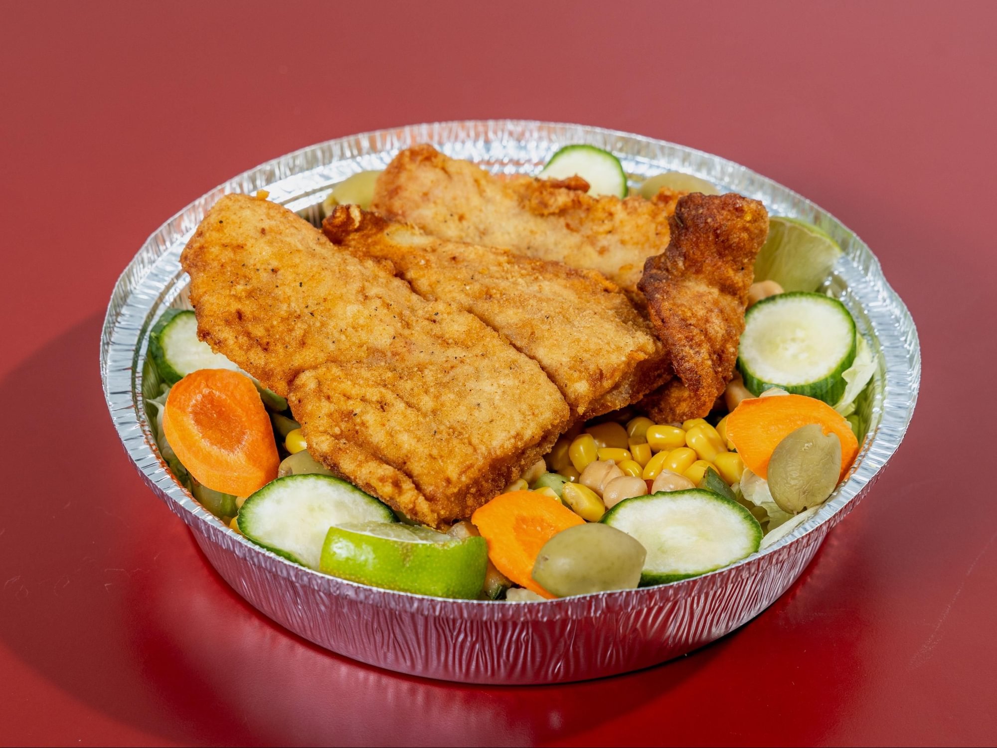 #23. Fried Fish Salad