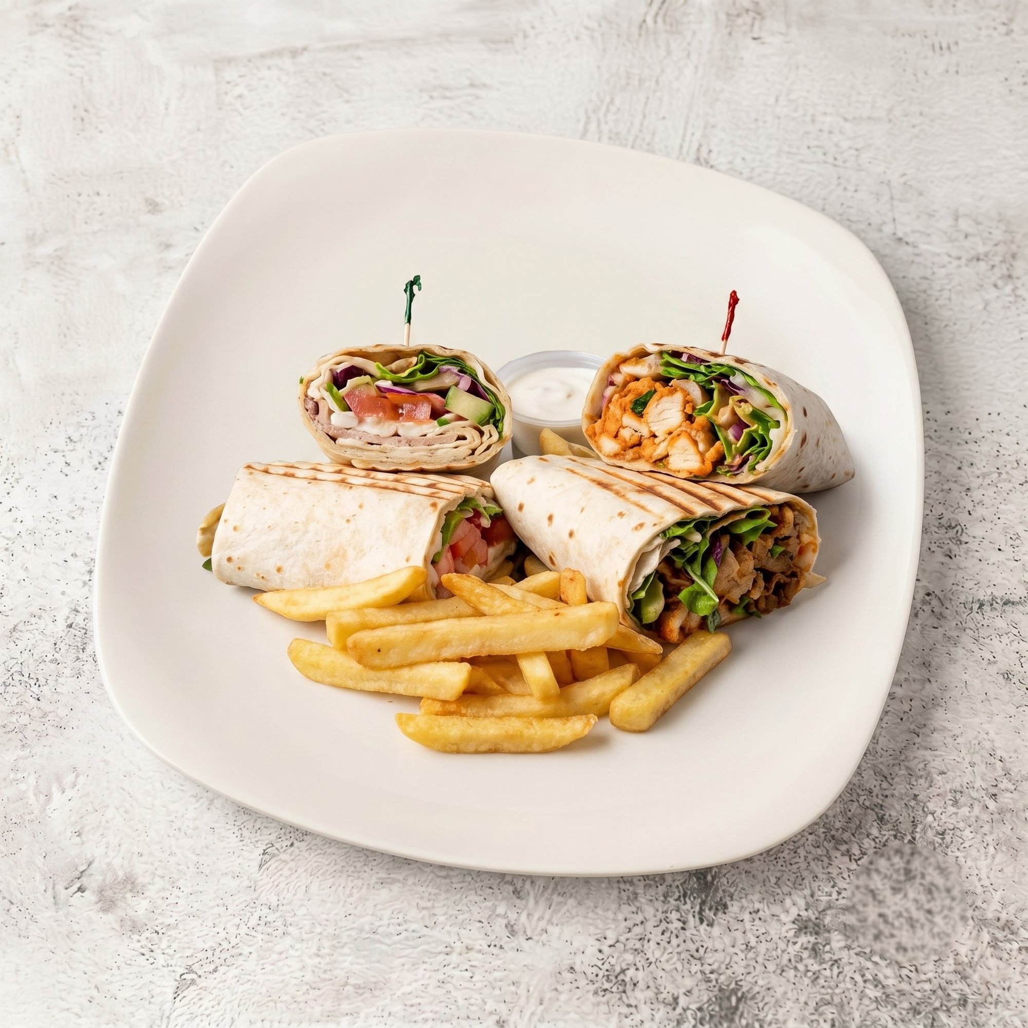 Chicken Souvlaki on a Pita