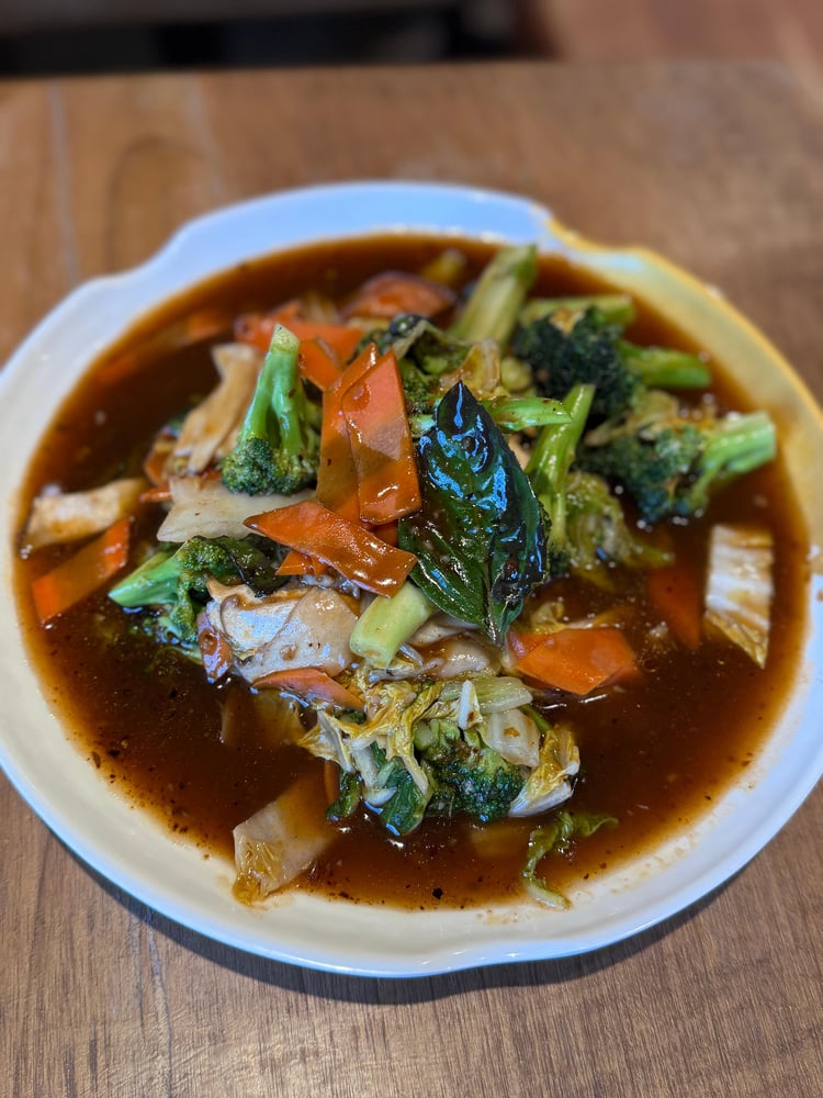 Mixed Vegetables with Basil Sauce