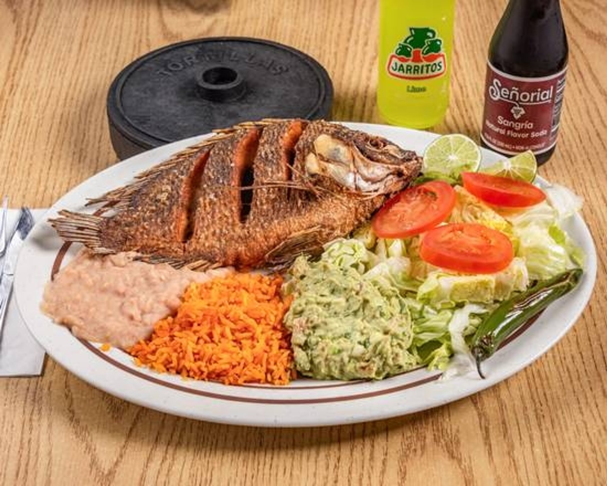 Fried Mojarra / Mojarra Frita Plate